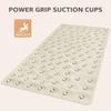 Bligli Bathtub Mat Non Slip, 16x40 inch Extra Long Bath Tub Mat with Strong Suction Cups, Soft Rubber Bathroom Floor Mat, Machine Washable, 100% BPA Free (Beige) view 4
