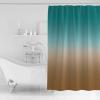 ALAGEO Shower Curtain Turquoise Purple Gradient Fabric Bath Curtains Solid Color Ombre Bathroom Decor Sets with Hooks Waterproof 72x78inch view 2
