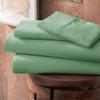 1000-Thread-Count 100% Egyptian Cotton Bed Sheet, 4-Pc Full Sage Solid Sheet Set Single Ply Long Staple Cotton Yarns, Sateen Weave, Fits Mattress Upto 18" Deep Pocket view 2