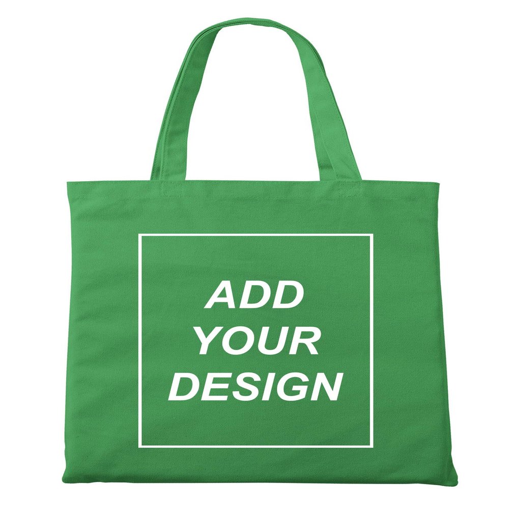 Aboutwome Your Own Design Women Custom Tote Bag for Shopping Canvas Bags (Green2)