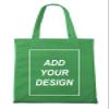 Aboutwome Your Own Design Women Custom Tote Bag for Shopping Canvas Bags (Green2) view 1