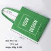 Aboutwome Your Own Design Women Custom Tote Bag for Shopping Canvas Bags (Green2) view 3