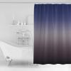 ALAGEO Shower Curtain Purple Grey Gradient Fabric Bath Curtains Solid Color Ombre Bathroom Decor Sets with Hooks Waterproof 72x96inch view 2