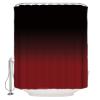 ALAGEO Shower Curtain Black Red Gradient Fabric Bath Curtains Solid Color Ombre Bathroom Decor Sets with Hooks Waterproof 72x96inch view 1