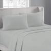 1000-Thread-Count 100% Egyptian Cotton Bed Sheet, 4-Pc King Silver Solid Sheet Set Single Ply Long Staple Cotton Yarns, Sateen Weave, Fits Mattress Upto 18" Deep Pocket view 1