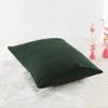 Household Cotton Jersey Knit Pillowcases, Soft and Breathable Travel Pillow Cases with Envelope Closure, 13" x 18" 2 Pack (Dark Green) view 4