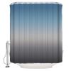 ALAGEO Shower Curtain Blue Gradient Fabric Bath Curtains Solid Color Ombre Bathroom Decor Sets with Hooks Waterproof 72x84inch view 1