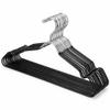 24-Pack Metal Hangers with Shoulder Notch - Heavy Duty Wire Clothes Hangers, Ultra-Thin Stainless Steel, Non-Slip, Space-Saving Coat Hangers for Home, and Hotels - Rust-Resistant and Durable view 1