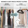 24-Pack Metal Hangers with Shoulder Notch - Heavy Duty Wire Clothes Hangers, Ultra-Thin Stainless Steel, Non-Slip, Space-Saving Coat Hangers for Home, and Hotels - Rust-Resistant and Durable view 4