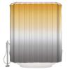 ALAGEO Shower Curtain Yellow Grey Gradient Fabric Bath Curtains Solid Color Ombre Bathroom Decor Sets with Hooks Waterproof 72x96inch view 1