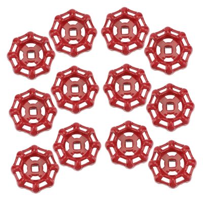 DOITOOL 12pcs Cast Iron Gate Hand Wheel Valve Handles for Water Pipe Shutoff Wheel Seal