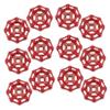 DOITOOL 12pcs Cast Iron Gate Hand Wheel Valve Handles for Water Pipe Shutoff Wheel Seal view 1