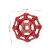 DOITOOL 12pcs Cast Iron Gate Hand Wheel Valve Handles for Water Pipe Shutoff Wheel Seal view 2