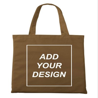 Aboutwome Your Own Design Women Custom Tote Bag for Shopping Canvas Bags (Brown)