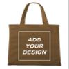 Aboutwome Your Own Design Women Custom Tote Bag for Shopping Canvas Bags (Brown) view 1