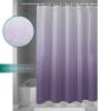 ALAGEO Shower Curtain Purple Gradient Fabric Bath Curtains Solid Color Ombre Bathroom Decor Sets with Hooks Waterproof 72x84inch view 3