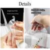 10Pcs Clear Cake Boxes Carrier Packaging for 3/4 Inch Cake Transparent Gift Box Plastic Cupcake Candy Display Boxes Portable Single Cake Containers for Wedding Birthday Parties Baby Shower Favors view 3