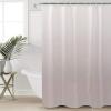 ALAGEO Shower Curtain Taupe Gradient Fabric Bath Curtains Solid Color Ombre Bathroom Decor Sets with Hooks Waterproof 72x78inch view 4