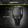 HolsterBuilder Mid Ride Holster Belt Loop Attachment, Compatible with G-Code Holsters, Injection Molded Non-Corrosive Polymer, Universal 3-Hole OWB Fit for 2" Belts, Made in USA (Black) view 2