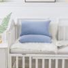 Household Cotton Jersey Knit Pillowcases, Soft and Breathable Travel Pillow Cases with Envelope Closure, 13" x 18" 2 Pack (Beige Blue) view 2