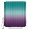 ALAGEO Shower Curtain Turquoise Purple Gradient Fabric Bath Curtains Solid Color Ombre Bathroom Decor Sets with Hooks Waterproof 72x84inch view 1