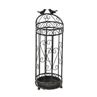 Umbrella Racks WXYZ Retro Metal Umbrella Stand, Hollowout Large-Capacity Umbrella Storage Rack, Used in Door Corridor Hotel, 62x21cm