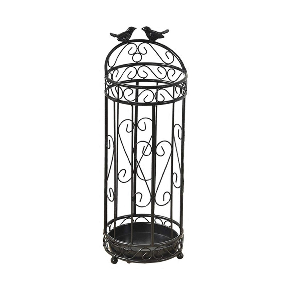 Umbrella Racks WXYZ Retro Metal Umbrella Stand, Hollowout Large-Capacity Umbrella Storage Rack, Used in Door Corridor Hotel, 62x21cm