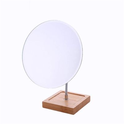 Flower arrangement Telescopic Beauty Mirror , Creativity Vertical Decorative Mirror Solid Wood Base Men's Shaving Mirror Rimless High Definition Makeup Mirror Rose vases ( Size : 1919CM )