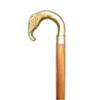 Vimal Nautical Handicraft Wooden Folding Stick Walking Stick Victorian Style Wooden Walking Stick Solid Brass Golden & Brown Elephant Handle Wooden Cone view 1