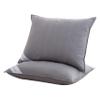 ArcticNorthDown Natural Grey Goose Down Feather Pillows Bedding Insert Soft Cotton Fabric (2, Grey) view 1