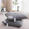 ArcticNorthDown Natural Grey Goose Down Feather Pillows Bedding Insert Soft Cotton Fabric (2, Grey) view 3