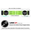 LINKUP ATX 24-Pin PSU Extension Cable | Braided Sleeved, 50cm, Red view 2
