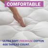 Cal King Size Waterproof Premium Mattress Pad by Slumberfy  Quilted Fitted 400 TC Cotton Mattress Protector - All Natural & Breathable Fabric, Cooling Topper (72x84 in) view 4