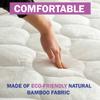 Slumberfy Full Size Mattress Topper, Bamboo Viscose Pillow Top Mattress Pad view 2