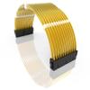 LINKUP PSU Extension Cable | Braided Sleeved, 50cm, Gold view 1