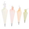 Pastry Tek Piping Bag Set, Set Of 4 Reusable Icing Bags - Durable, White Silicone Pastry Bag Set, Anti Burst, Decorate Cakes, Cupcakes, Macarons, Or Cookies - Restaurantware view 1