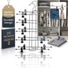5 Tier Metal Hangers with Clips - Pack of 2 Space-Saving Wire Hangers, Heavy Duty Stainless Steel Clothes Hangers for Pants, Skirts, Scarves, and Jeans - Ideal for Closet Organization view 1