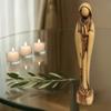 9.1 Inch Blessed Virgin Mary Statue Hand Carved in The Holy Land view 1