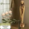 9.1 Inch Blessed Virgin Mary Statue Hand Carved in The Holy Land view 2
