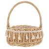 Bride's Handheld Basket En Woven Flower Basket Boho Photo Prop for Wedding Ceremony Decor view 1