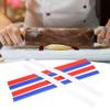 Rolling Pin Guides 6pcs, Silicone Rolling Strip Pin Rail Track Bar Silicone Rolling Strip Dough Thickness Rails for Kitchen Baking 2mm, 4mm, 6mm view 2
