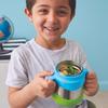 b.box Insulated Food Jar with Spork for Toddlers | Easy Open Container | Stainless Steel, 5hrs+ of Perfect Temperatures | Dishwasher Safe, BPA Free (Blue Slate, 11 oz) view 3