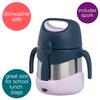 b.box Insulated Food Jar with Spork for Toddlers | Easy Open Container | Stainless Steel, 5hrs+ of Perfect Temperatures | Dishwasher Safe, BPA Free (Indigo Rose, 11 oz) view 4