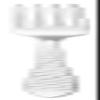 Asahi TC-103 Hammered Dessert Fork view 1