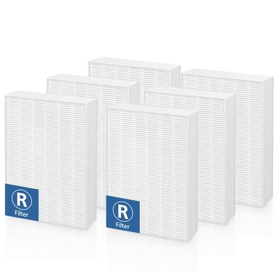 6-Pack HPA300 Replacement Filter R for Honeywell HPA300 Air Purifi-ers, Fits HPA300, HPA090, HPA100, HPA200 Series, and HPA5300, HRF-R1 HRF-R2 & HRF-R3