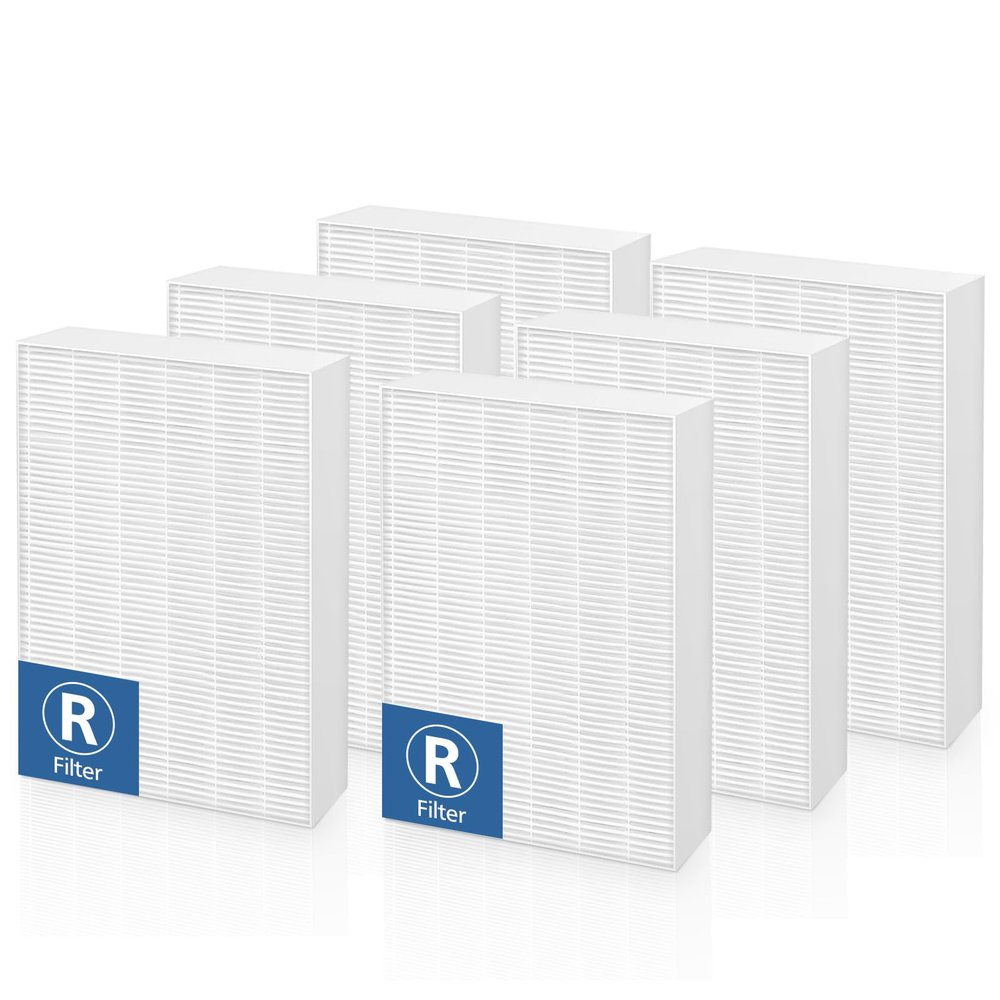 6-Pack HPA300 Replacement Filter R for Honeywell HPA300 Air Purifi-ers, Fits HPA300, HPA090, HPA100, HPA200 Series, and HPA5300, HRF-R1 HRF-R2 & HRF-R3