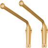 CAMZ 2 Piece Swing Arm Curtain Rods, Iron Rod with Mounting Hardware Heavy Duty 40kg 180 Swing Window Curtain Display Stand for Store Kitchen Bathroom (Gold 120cm/47in) view 1