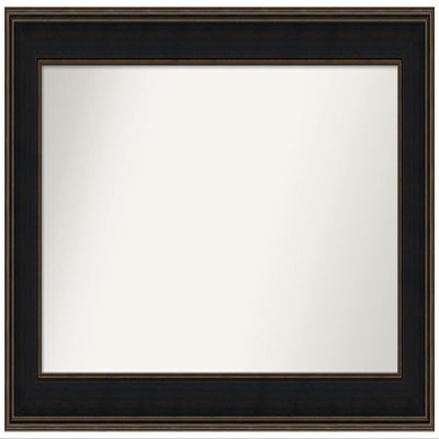 Amanti Art Brown Bathroom Mirror for Over Sink, 30x48 Custom Made Mezzanine Espresso Rectangle Vanity Mirror, Large Casual Wood Frame, Hangs Horizonally and Vertically, Wall Decor