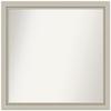Amanti Art Silver Bathroom Mirror for Over Sink, 30x32 Custom Made Romano Silver Narrow Rectangle Vanity Mirror, Large Casual Wood Frame, Hangs Horizonally and Vertically, Wall Decor view 1