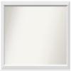 Amanti Art White Bathroom Mirror for Over Sink, 30x44 Custom Made Blanco White Rectangle Vanity Mirror, X-Large Modern Wood Frame, Hangs Horizonally and Vertically, Wall Decor view 1